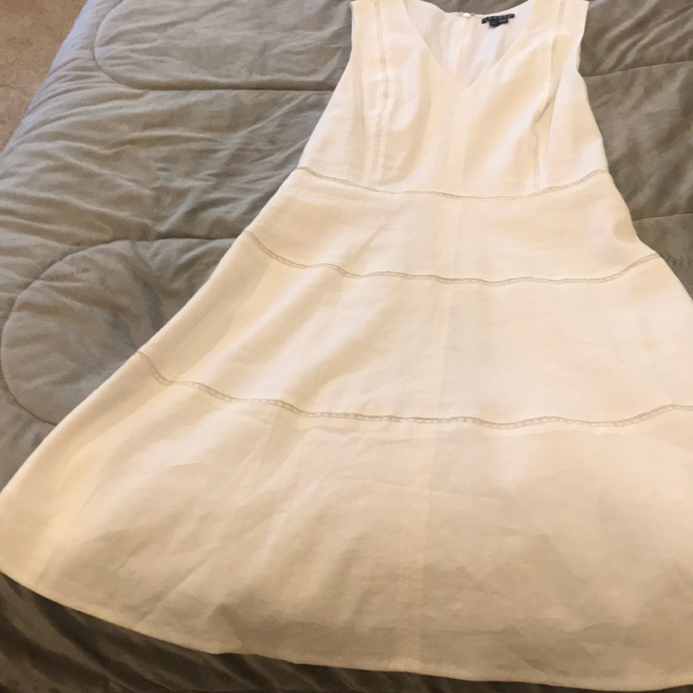 Theory white career dress